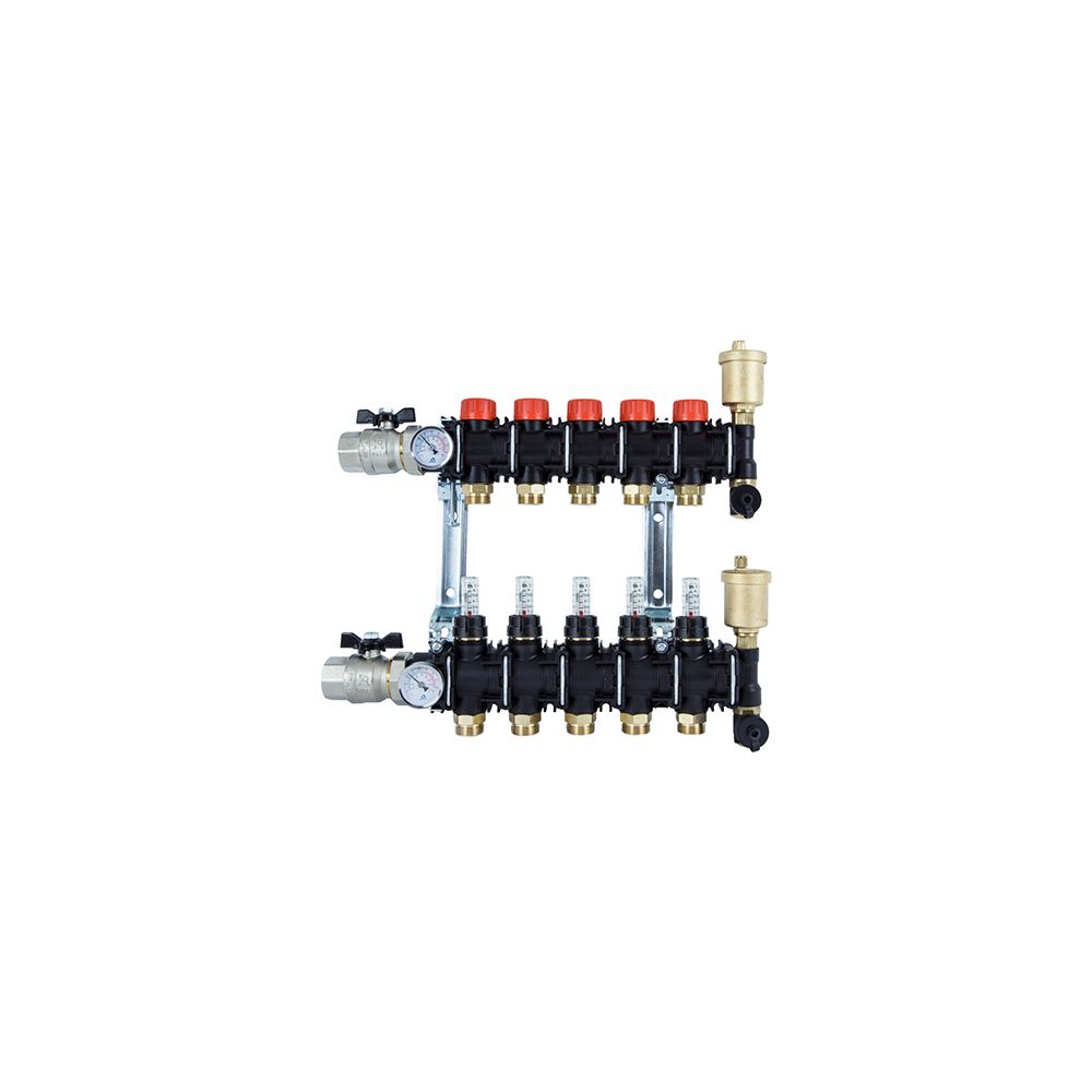 Flamco K9000TP Heizkreis-Verteiler 8 Kreise 3/4" Eurokonus, Kunststoff, Flowmeter 1-... FLAMCO-C321016001 3430650320741 (Abb. 2)