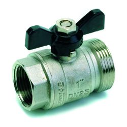 Flamco Kugelhahn für Verteiler 1 1/4" Außengewinde x 1" Innengewinde... FLAMCO-VMP05A17 3430650211421 (Abb. 1)