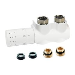 Flamco Autosar Ventilhahnblock Thermod Design Eck links mit Thermostatkopf und Blend... FLAMCO-L234019001 3430650487284 (Abb. 1)