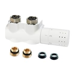 Flamco Autosar Ventilhahnblock Thermod Design Eck rechts mit Thermostatkopf und Blen... FLAMCO-L234017001 3430650487307 (Abb. 1)