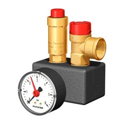Flamco Sicherheitsgruppe Flexcon KSG EcoPlus Rp 3/4" incl. Manometer, Absperrventil... FLAMCO-27930 8712874279308 (Abb. 1)
