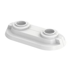Flamco RDC Doppelrosette 15/50mm aus Kunststoff, Weiß... FLAMCO-12555 8712874125551 (Abb. 1)