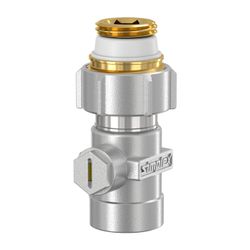 Flamco Exclusiv Durchgang Einzel-Kugelhahn D1/IG G 3/4" Innengewinde x Rp 1/2" Messing v... FLAMCO-F10022 4013852200593 (Abb. 1)