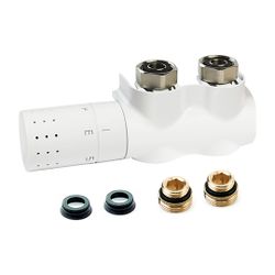 Flamco Autosar Ventilhahnblock Thermod Design Eck links mit Thermostatkopf und Blend... FLAMCO-L234019001 3430650487284 (Abb. 1)