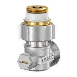 Flamco Exclusiv Eck Einzel-Kugelhahn E1/AG G 3/4" Innengewinde x G 3/4" Außengewinde Mes... FLAMCO-F10019 4013852200562 (Abb. 1)