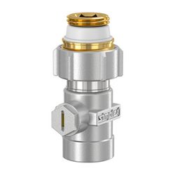 Flamco Exclusiv Durchgang Einzel-Kugelhahn D1/IG G 3/4" Innengewinde x Rp 1/2" Messing v... FLAMCO-F10022 4013852200593 (Abb. 1)
