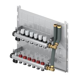 Flamco Logomatic G2 UFH-M 7MC FS Fußbodenheizung Verteiler 7-fach, Grundplatte breit... FLAMCO-M10515.73 4016715149510 (Abb. 1)
