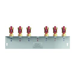 Flamco Aufputzmontageschiene für Logotwin H Anschluss oben, mit 6 x Kugelhähne D... FLAMCO-M10920.26OH183 4016715039835 (Abb. 1)