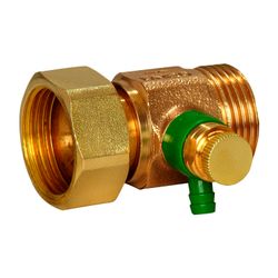 Flamco Rotguss-Rückflussverhinderer DN 25 Entleerung, Überwurfmutter G 1 1/4 x G 1 1/4... FLAMCO-M1204580 4018919001052 (Abb. 1)
