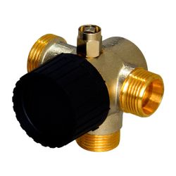 Flamco Dreiwege-Thermostatventilunterteile, DN 15 Entlüftung, Anbindung links... FLAMCO-M1236131 4018919003636 (Abb. 1)