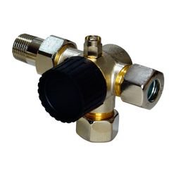 Flamco Dreiwege-Thermostatventilunterteile, DN 15 Entlüftung, Anbindung links, komplet... FLAMCO-M1237151 4018919003735 (Abb. 1)