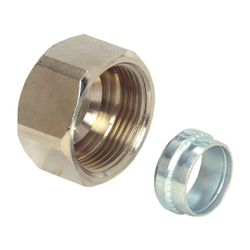 Flamco Verschraubung DN 15, Schneidring 15mm Überwurfmutter M22 x 1,5... FLAMCO-M1390201 4018919017916 (Abb. 1)