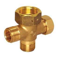 Flamco 3-fach Verteiler DN 15 Überwurfmutter G 1" - 5 x G 1/2" Außengewinde... FLAMCO-M1390410 4018919018012 (Abb. 1)