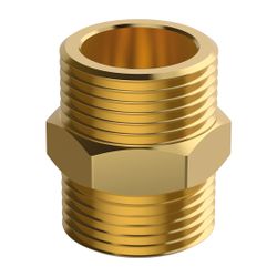 Flamco Doppelnippel 1 1/4" Messing, flachdichtend... FLAMCO-M43.66126MS 4016715123183 (Abb. 1)