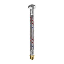 Flamco Meiflex Panzerschlauch Messinganschluss S/H/K 1/2" Innengewinde x 1/2" Auß... FLAMCO-M5715.0104.50 4016715023445 (Abb. 1)