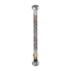 Flamco Meiflex Panzerschlauch Messinganschluss S/H/K 3/8" Innengewinde x 10mm KLV... FLAMCO-M5715.2210.50 4016715023780 (Abb. 1)