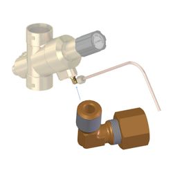 Flamco Winkelverschraubung 1/8" Außengewinde x 5mm Pilotleitung... FLAMCO-ME-68005.1 4016715116963 (Abb. 1)