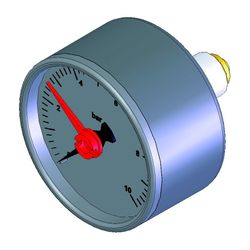 Flamco Manometer SP 10 bar, 1/4" hinterer Anschluss, zentrisch... FLAMCO-ME-69021.2 4016715115744 (Abb. 1)