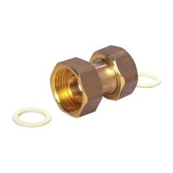 Flamco 681.3 DN 15 Anschlußstück Ms-Roh G 3/4" x G 3/4", mit Plombiermöglichkeit... FLAMCO-M1270080 4018919076241 (Abb. 1)