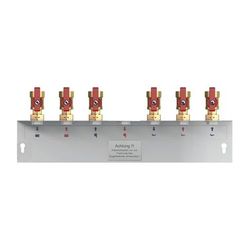 Flamco Aufputzmontageschiene für Logotwin H Anschluss oben, mit 6 x Kugelhähne D... FLAMCO-M10920.26OH183 4016715039835 (Abb. 1)