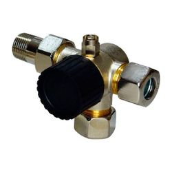 Flamco Dreiwege-Thermostatventilunterteile, DN 15 Entlüftung, Anbindung links, komplet... FLAMCO-M1237151 4018919003735 (Abb. 1)
