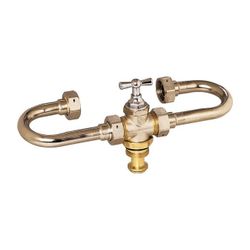 Flamco Ventilwasserzählergarnitur DN 20 für Wasserzähler mit Baulänge 80mm... FLAMCO-M1270880 4018919053518 (Abb. 1)