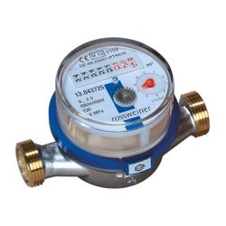 Flamco ETW-EAV Wasserzähler Q3 4m3/h 130mm Standard-Wohnungs-Wz warm vernickelt... FLAMCO-M1270921B3 4018919089128 (Abb. 1)