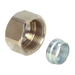Flamco Verschraubung DN 15, Schneidring 15mm Überwurfmutter M22 x 1,5... FLAMCO-M1390201 4018919017916 (Abb. 1)
