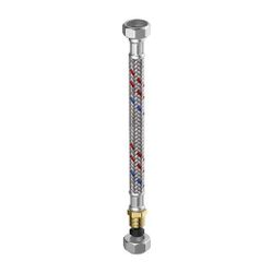 Flamco Meiflex Panzerschlauch Messinganschluss S/H/K 3/8" Innengewinde x 10mm KLV... FLAMCO-M5715.2210.30 4016715023773 (Abb. 1)