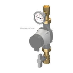 Flamco Pumpenabsperrset C 1 1/4", ohne Schwerkraftbremse... FLAMCO-M61124.1 4016715013545 (Abb. 1)