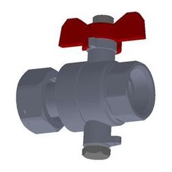 Flamco Kugelhahn 1" Innengewinde x Überwurfmutter 1" Innengewinde M10 Innengewinde ... FLAMCO-ME-61883.22 4016715131751 (Abb. 1)