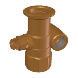 Flamco Dreiwegekugelhahn 1" Innengewinde x Flansch 44,5 und Abg. 3/4" Außengewinde... FLAMCO-ME-61887.421 4016715115720 (Abb. 1)