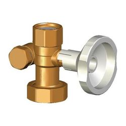 Flamco Dreiwegekugelhahn 1" Innengewinde, Abgang links 3/4", für Rücklauf ungemisch... FLAMCO-ME-61887.46 4016715020857 (Abb. 1)