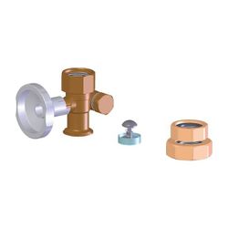Flamco Dreiwegekugelhahn 1 1/4" Innengewinde, Abgang rechts 3/4", für Rücklauf unge... FLAMCO-ME-61887.94 4016715021847 (Abb. 1)