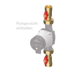 Flamco Pumpenabsperrset B, 1" mit Schwerkraftbremse und Luftschleuse... FLAMCO-M61821.0 4016715008169 (Abb. 1)