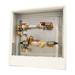 Flamco Mess-Station Aufputz, Anschluss links mit Strangregulierventil, Schmutzfäng... FLAMCO-M1338395.002 4016715070029 (Abb. 1)