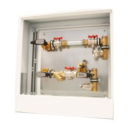 Flamco Mess-Station Aufputz, Anschluss rechts mit Strangregulierventil, Schmutzfän... FLAMCO-M1338396.002 4016715070012 (Abb. 1)