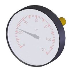 Flamco Thermometer, zentrisch, NG 63, 20-150 Grad C, Rot... FLAMCO-ME-58071.508 4016715021724 (Abb. 1)