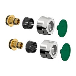 Flamco Design Klemmverschraubung-Set F3 16x2 x G 3/4" Innengewinde Eurokonus Messing hoc... FLAMCO-F11482 4013852252202 (Abb. 1)