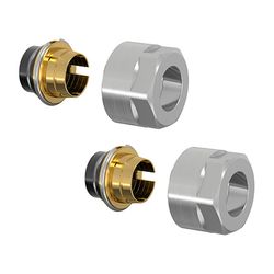 Flamco Klemmverschraubung-Set F11 12x1mm x G 3/4" Innengewinde Eurokonus Messing vernick... FLAMCO-F11121 4013852234741 (Abb. 1)