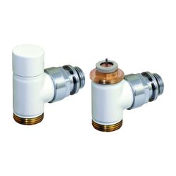 Flamco Design Thermostat-Ventil-Set Eck D3804 G 1/2" Außengewinde x G 3/4" Außengewind... FLAMCO-C3804314 3430650261570 (Abb. 1)
