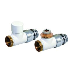 Flamco Design Thermostat-Ventil-Set Durchgang D3805 G 1/2" Außengewinde x G 3/4" Außen... FLAMCO-C3805314 3430650261600 (Abb. 1)