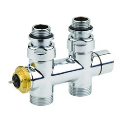 Flamco Design Ventilarmatur Durchgang 739C G 1/2" Außengewinde x G 3/4" Außengewinde Eu... FLAMCO-C739015 3430650448322 (Abb. 1)