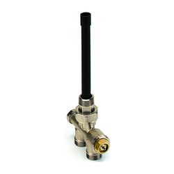 Flamco 4-Wegeventil D445 Messing vernickelt M30, 1/2"x3/4" Eurokonus, für Einrohrsystem... FLAMCO-C445406 3430650139503 (Abb. 1)
