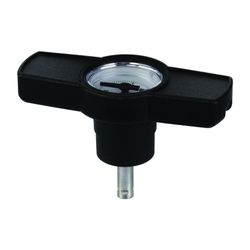 Flamco Knebelgriff mit Thermometer DN 20-50 Kunststoff, Metall, Schwarz... FLAMCO-F10197 4013852202450 (Abb. 1)