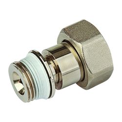 Flamco Ausgleichstülle G 3/4" Außengewinde x G 1" i Konus Messing vernickelt selbstdicht... FLAMCO-F10512 4013852259027 (Abb. 1)