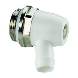 Flamco Standard Entleerungsstopfen I G 3/8" Außengewinde Messing vernickelt, Weiß Kunsts... FLAMCO-F10623 4013852205345 (Abb. 1)