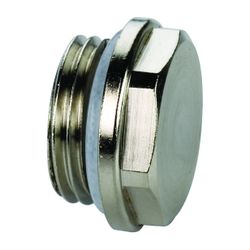 Flamco Blindstopfen Standard G 3/8" Außengewinde Messing vernickelt... FLAMCO-F10702 4013852205642 (Abb. 1)