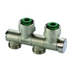 Flamco Variocon Hahnblock schwenkbar FE2 G 3/4" Innengew. x G 3/4" Außengew. Messing ver... FLAMCO-F12004 4013852211360 (Abb. 1)