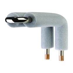 Flamco Heizkörper-Anschlussbogen Fix Kit 15mm Kupfer vernickelt Abstand 50mm, mit Isol... FLAMCO-F13567 4013852245921 (Abb. 1)